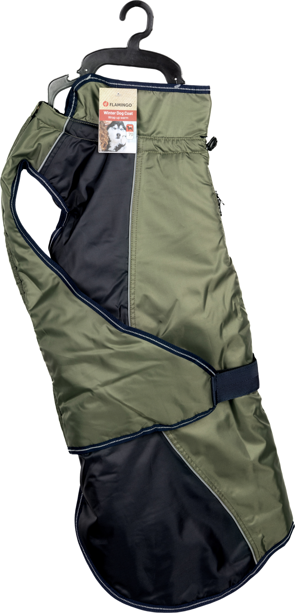 Flamingo Winter coat Eisberg Khaki & Dark blue