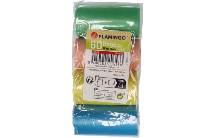 Flamingo Poepzak Gerecycleerd Poco Meerkleurig