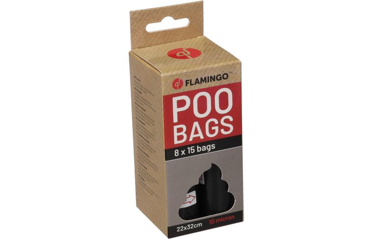 Flamingo Poepzak Basic Blekz Zwart