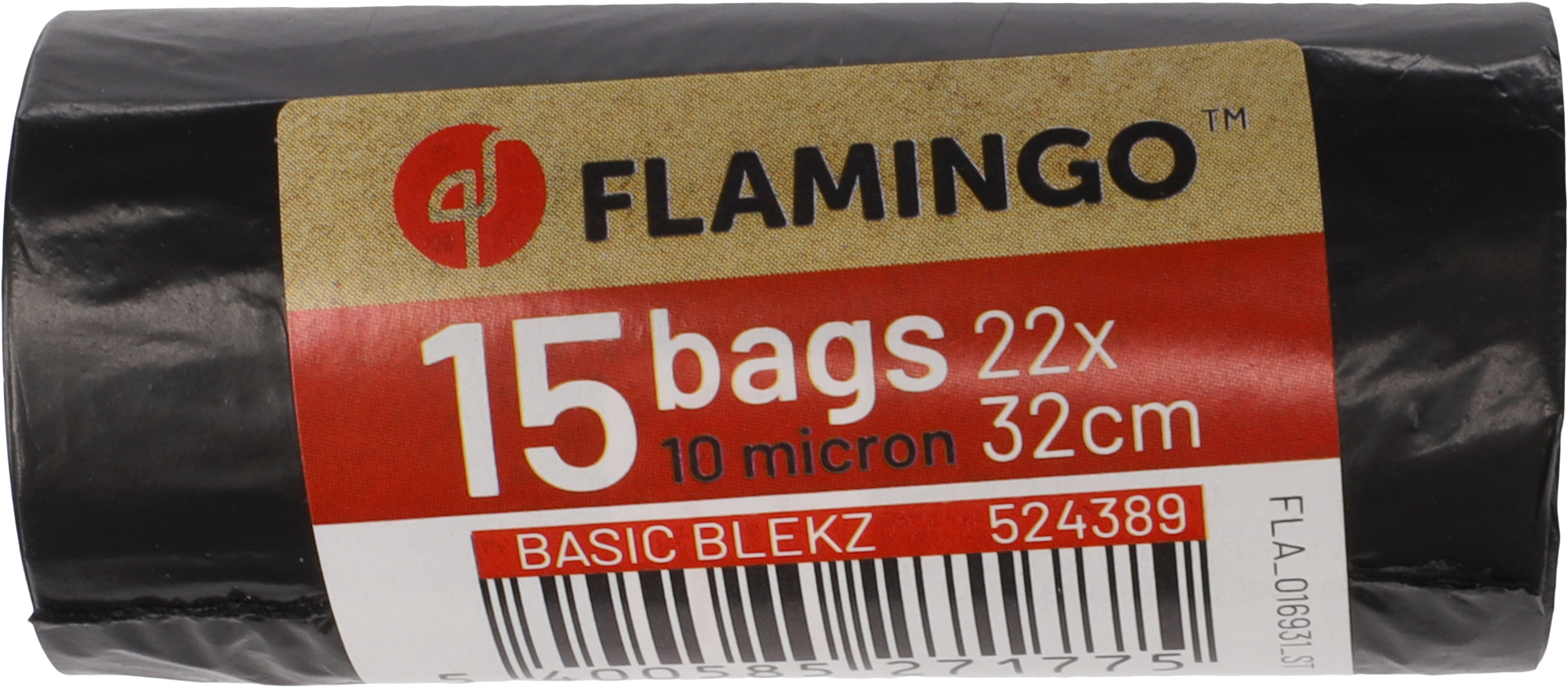Flamingo Poop bag Basic Blekz Black
