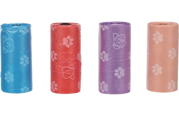 Flamingo Poepzak Basic Paws Meerkleurig