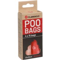 Flamingo Poepzak Basic Paws Meerkleurig