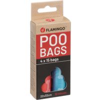 Flamingo Poepzak Basic Bones Meerkleurig