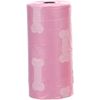 Poepzak Basic Bones-Paws Meerkleurig Rol Roze Botjes