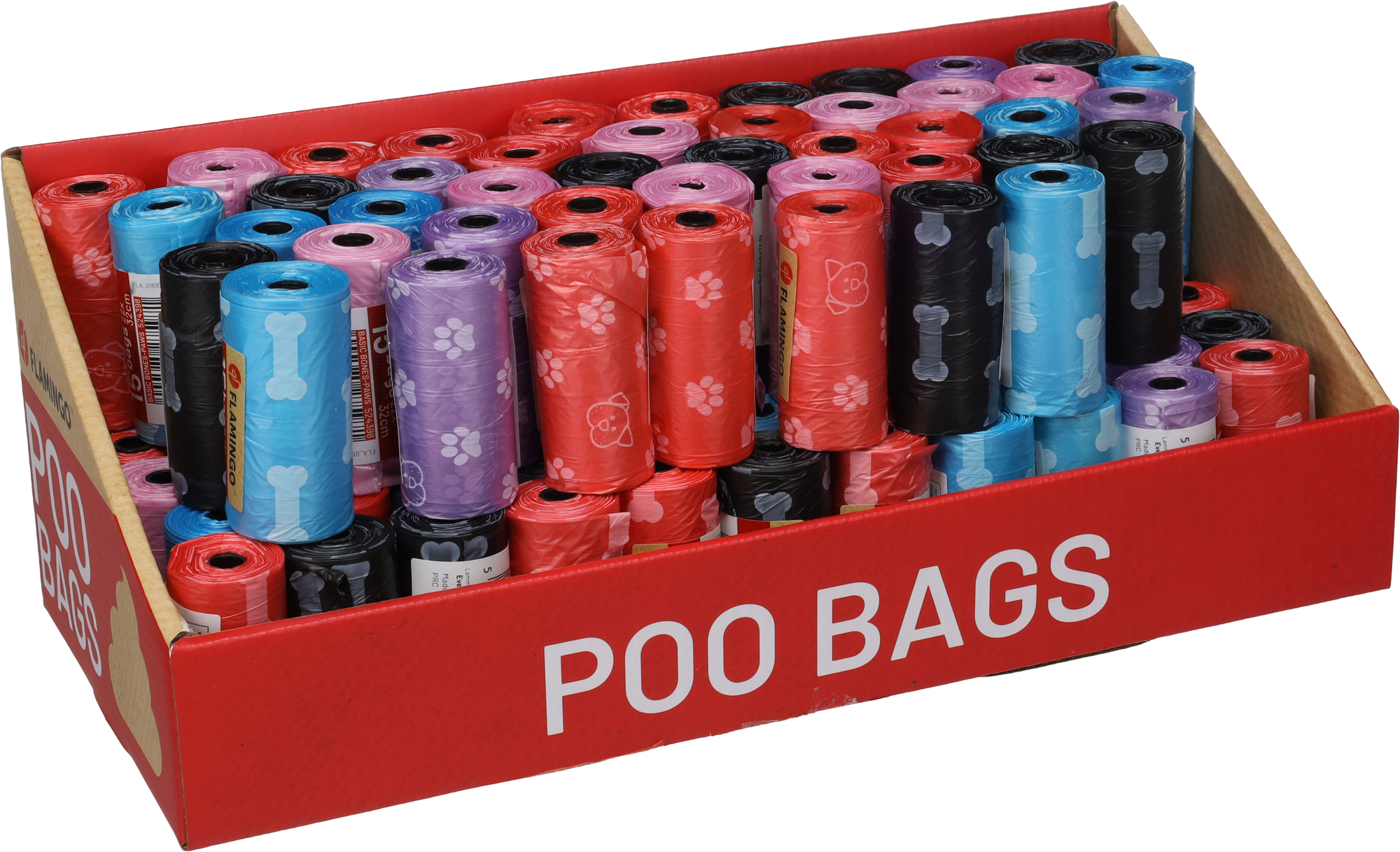 Flamingo Kotbeutel Basic Bones-Paws Mischung