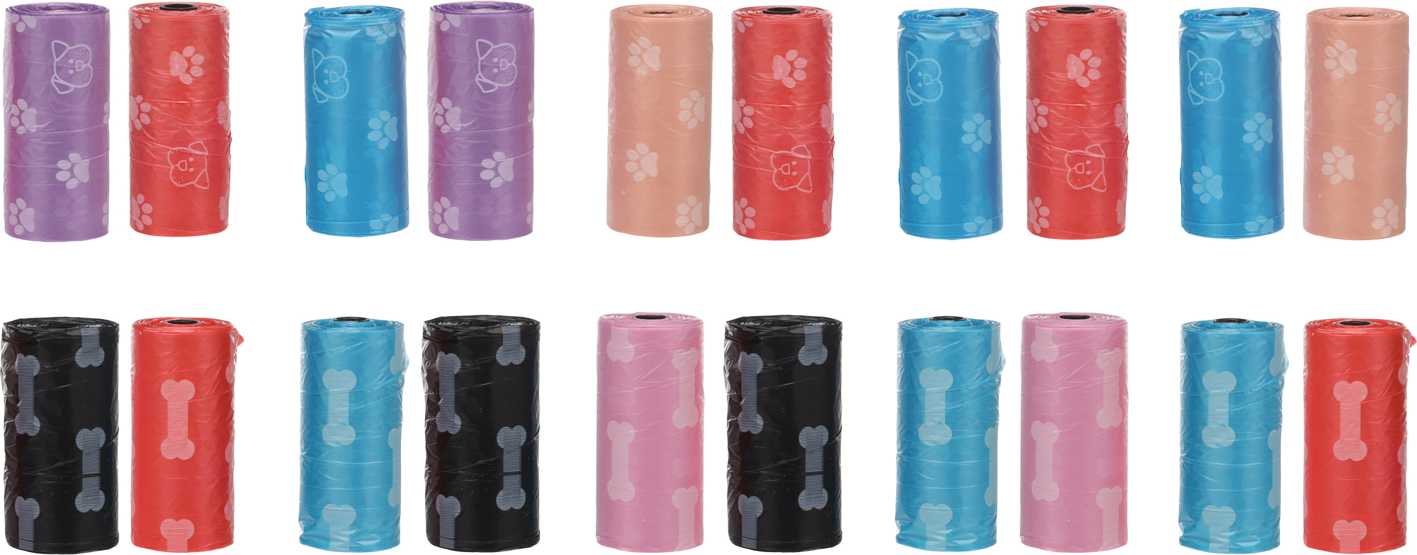 Flamingo Poop bag Basic Bones-Paws Mix