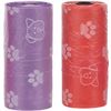 Poepzak Basic Bones-Paws Meerkleurig Rol Paars, Rood Pootjes