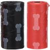 Poepzak Basic Bones-Paws Meerkleurig Rol Zwart, Rood Botjes