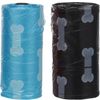 Poepzak Basic Bones-Paws Meerkleurig Rol Blauw, Zwart Botjes