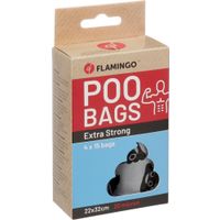 Flamingo Poepzak Extra sterk Lacha Zilver & Zwart