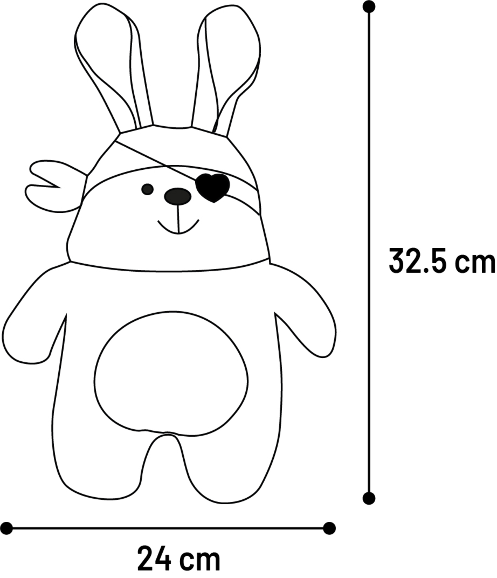 Flamingo Toy Pirra Rabbit Yellow