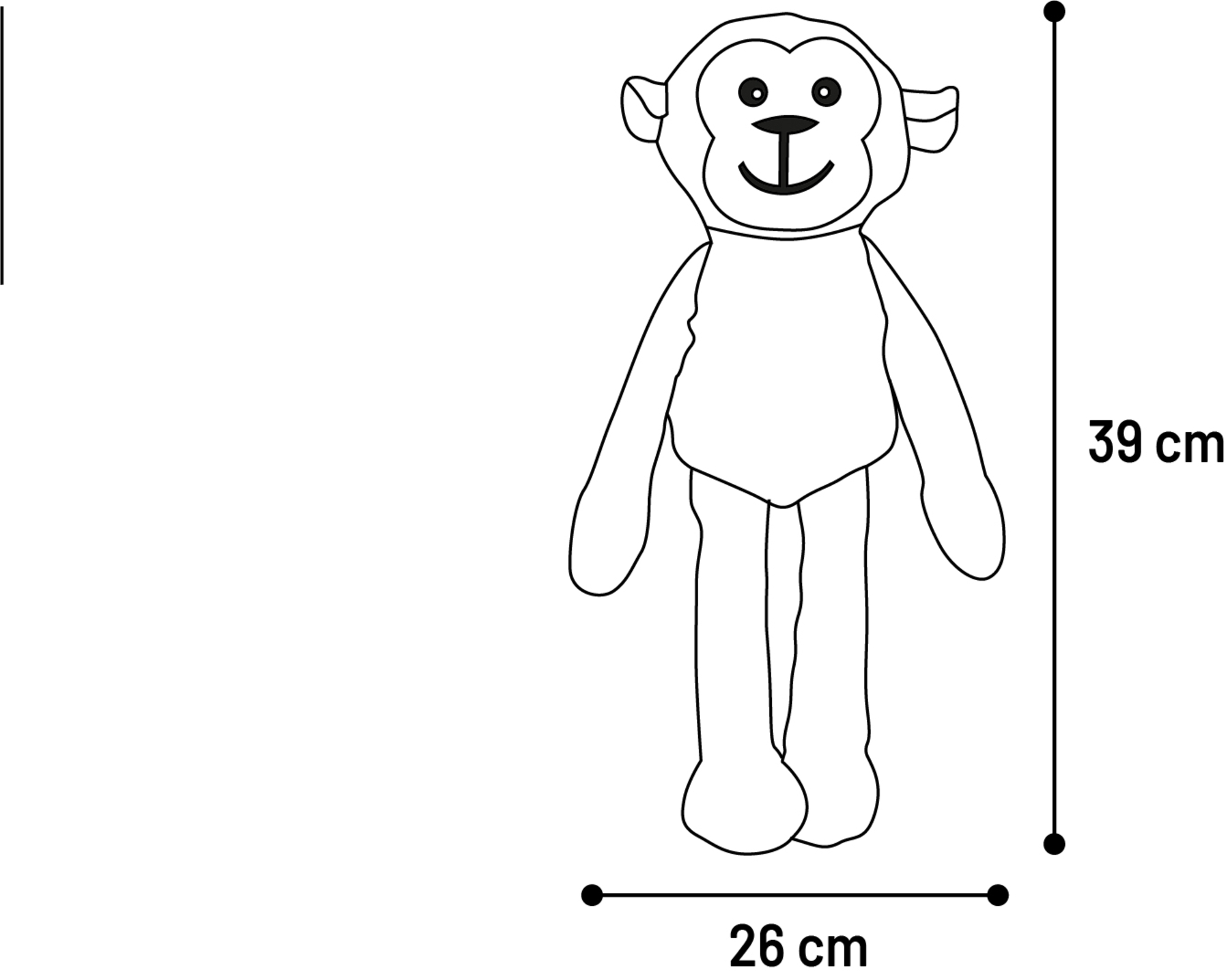 Flamingo Toy Grilla Monkey Yellow