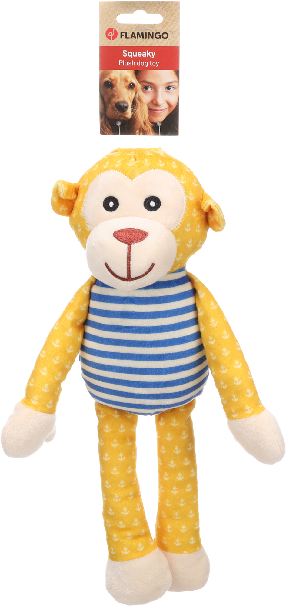 Flamingo Toy Grilla Monkey Yellow