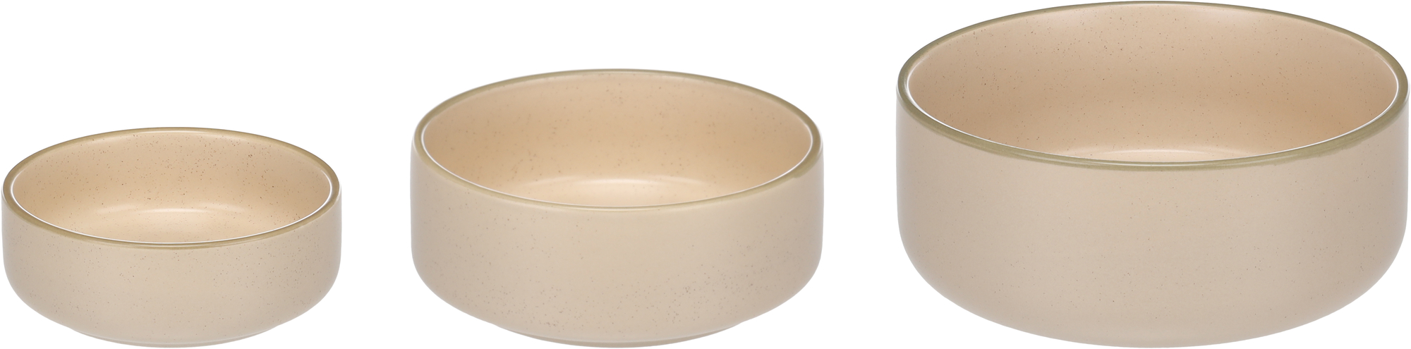 Flamingo Feeding and drinking bowl Lado Round Beige