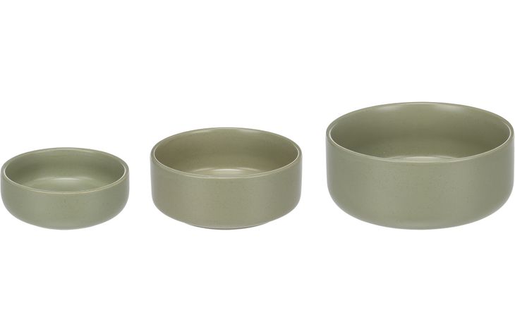 Flamingo Feeding and drinking bowl Lajos Round Green