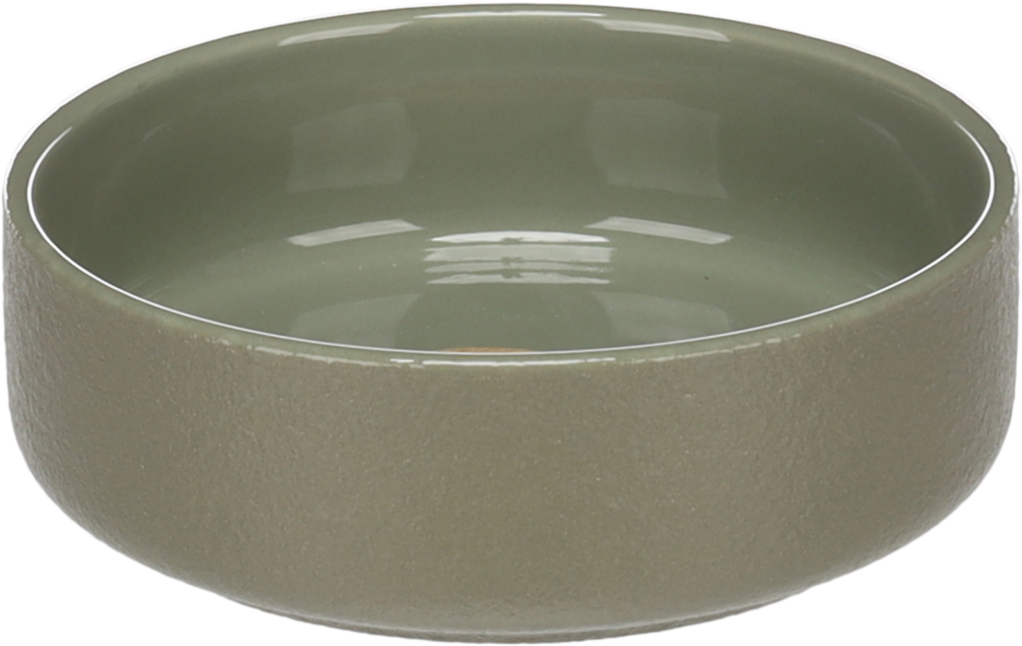 Flamingo Feeding and drinking bowl Rama Round Green