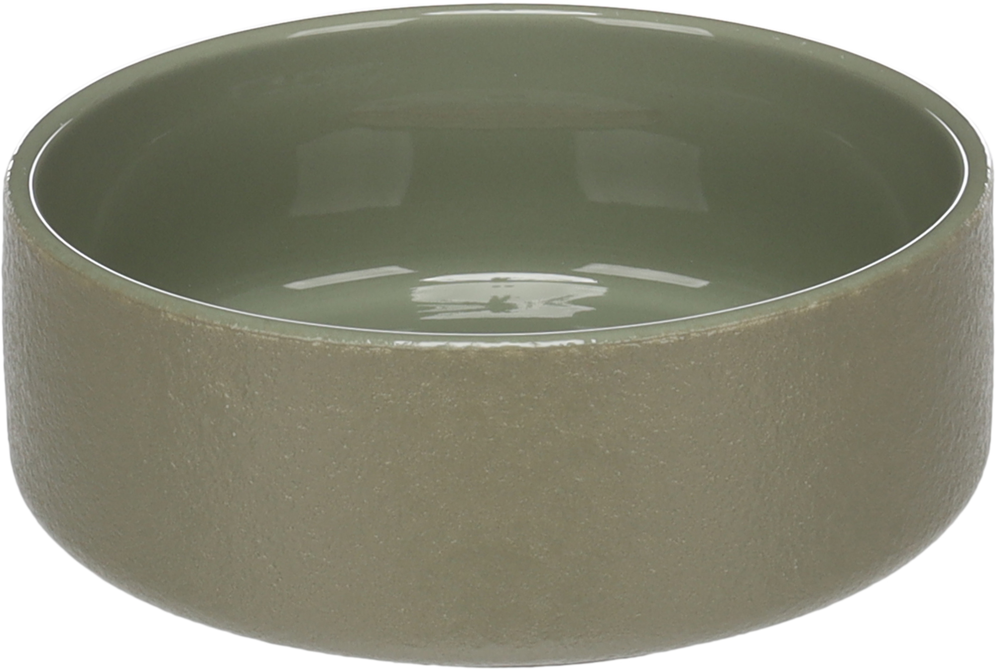 Flamingo Feeding and drinking bowl Rama Round Green