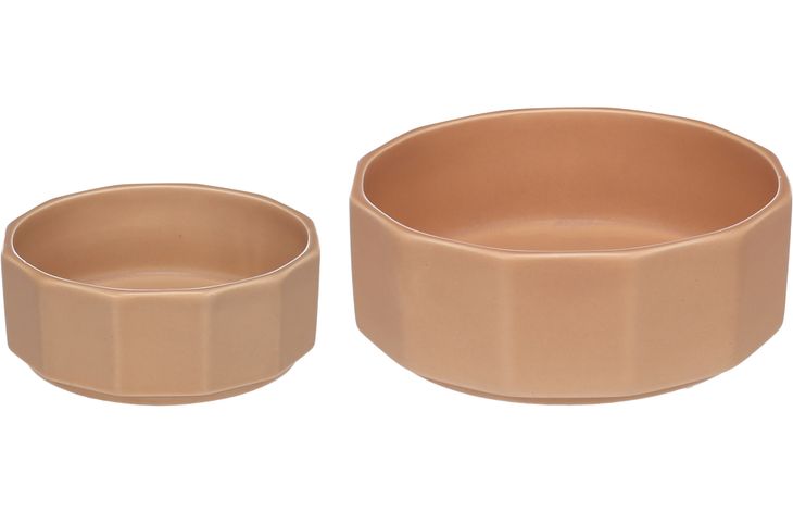 Flamingo Feeding and drinking bowl Valerio Round Pink