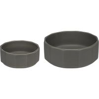 Flamingo Feeding and drinking bowl Valerio Round Grey