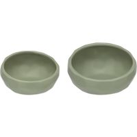 Flamingo Feeding and drinking bowl Unic Round Green