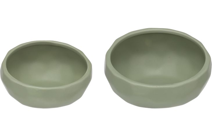 Flamingo Feeding and drinking bowl Unic Round Green