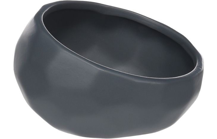 Flamingo Feeding and drinking bowl Unic Round Dark blue