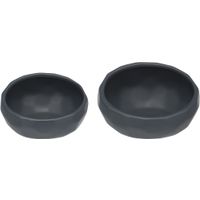 Flamingo Feeding and drinking bowl Unic Round Dark blue