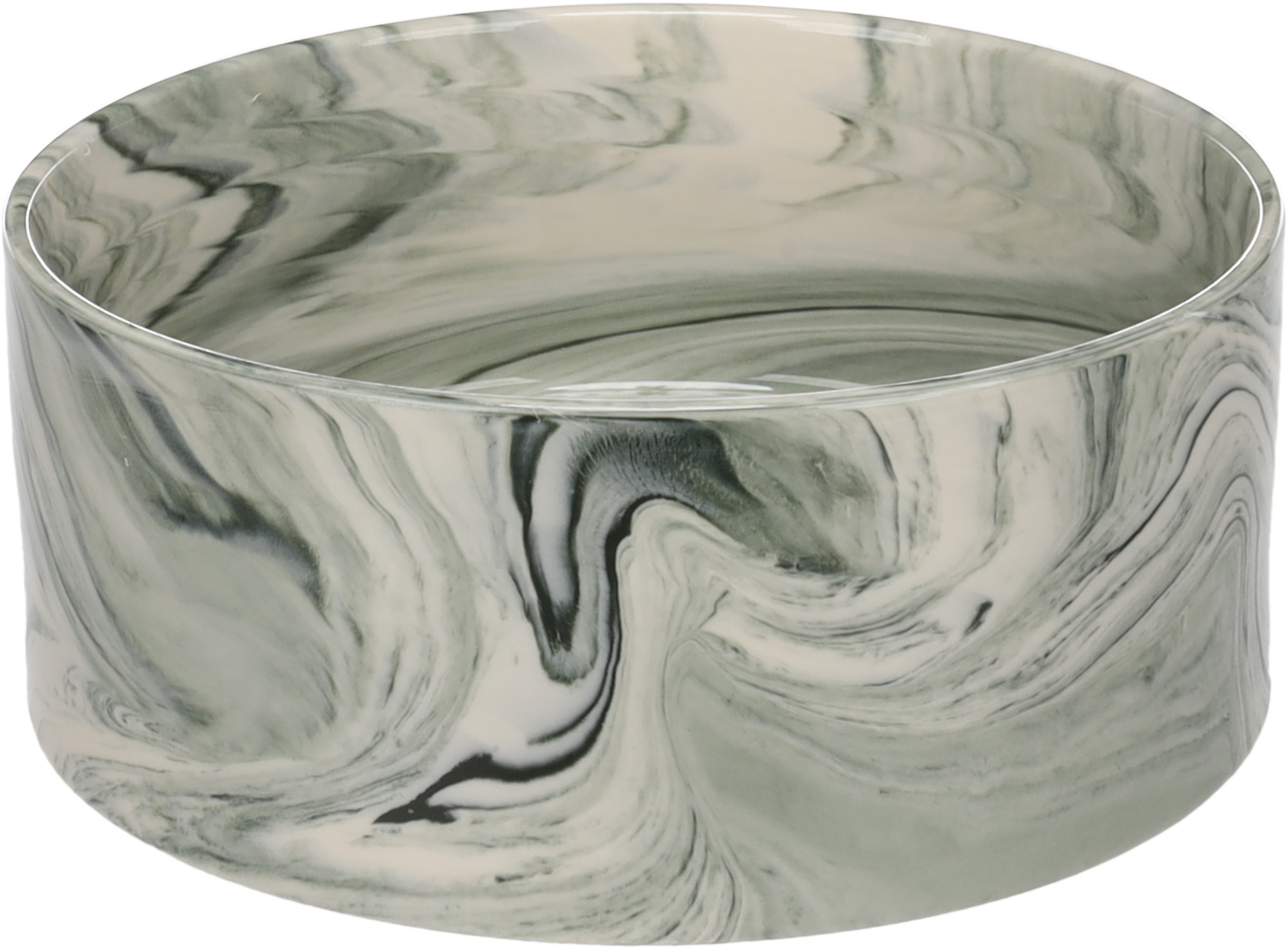 Flamingo Feeding and drinking bowl Baron Round Green