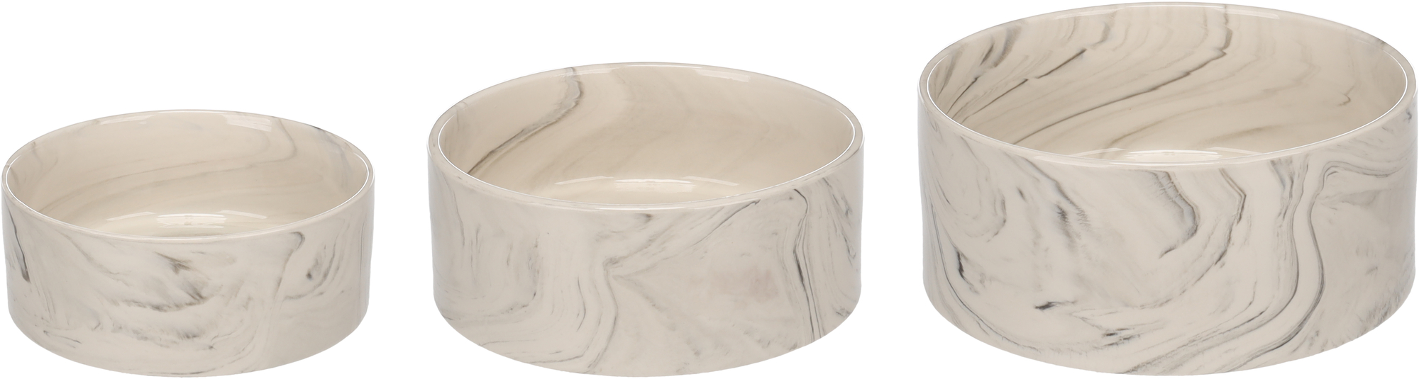 Flamingo Feeding and drinking bowl Baron Round Grey