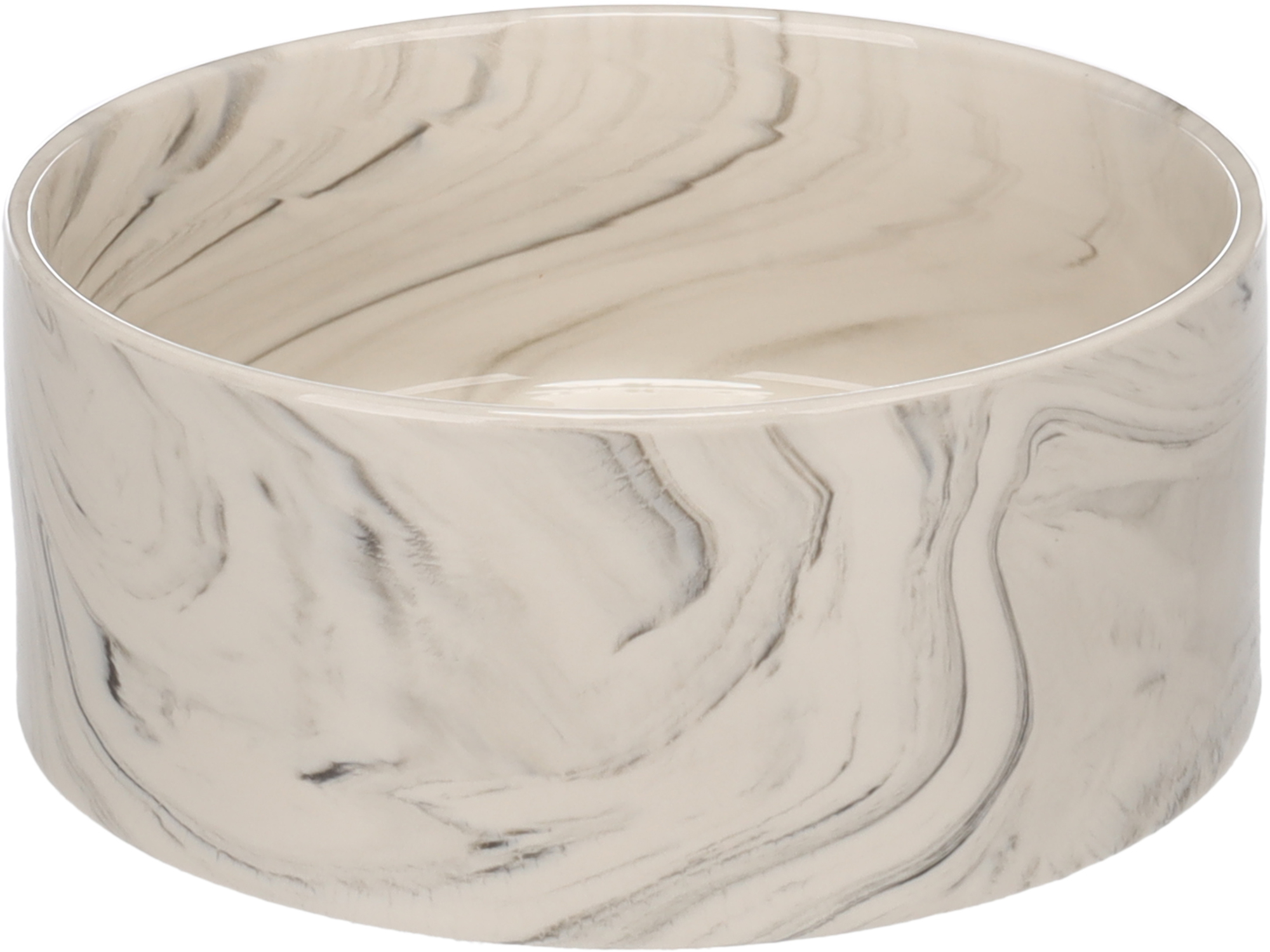 Flamingo Feeding and drinking bowl Baron Round Grey