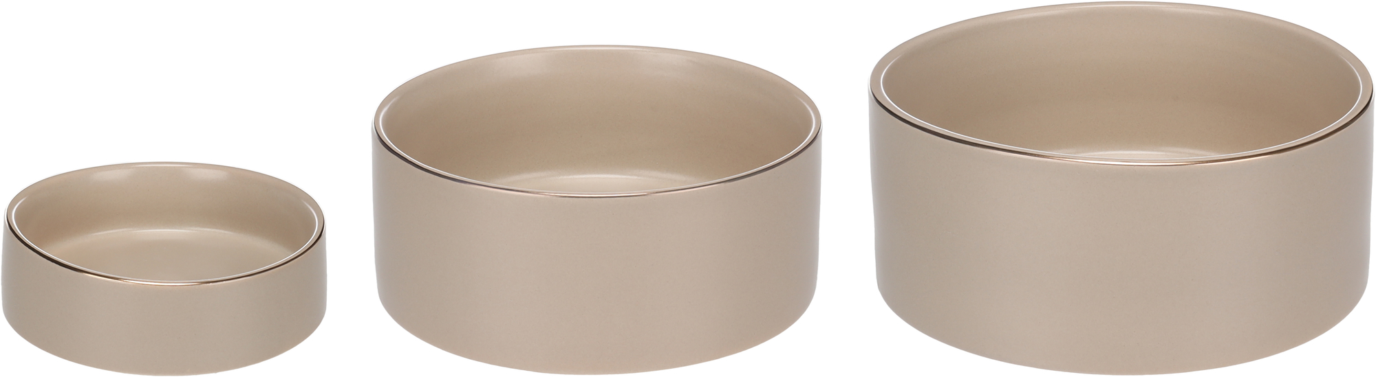 Flamingo Feeding and drinking bowl Eram Round Beige