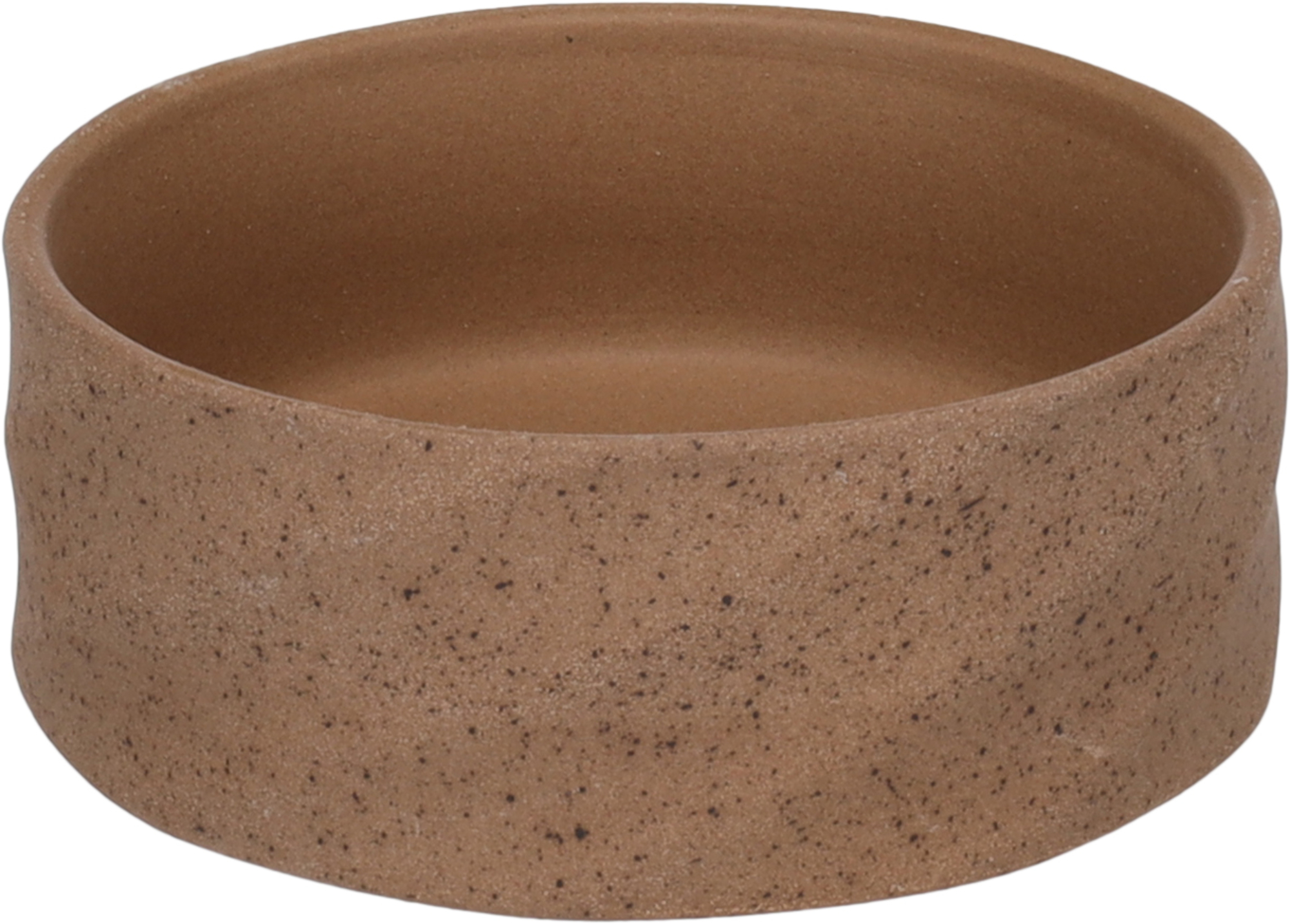 Flamingo Feeding and drinking bowl Hasel Round Dark brown
