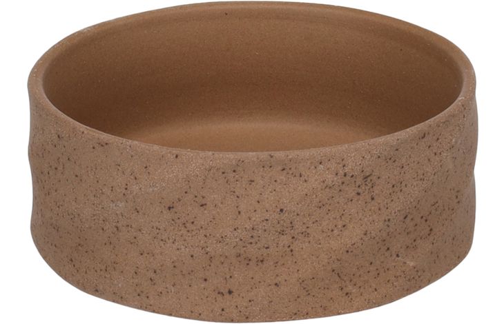 Flamingo Feeding and drinking bowl Hasel Round Dark brown