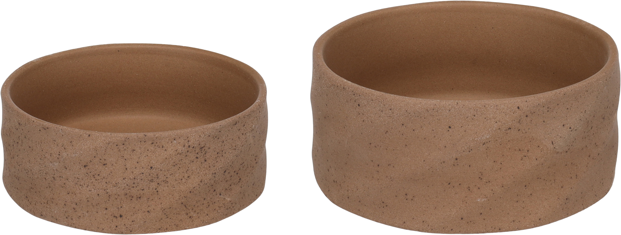 Flamingo Feeding and drinking bowl Hasel Round Dark brown