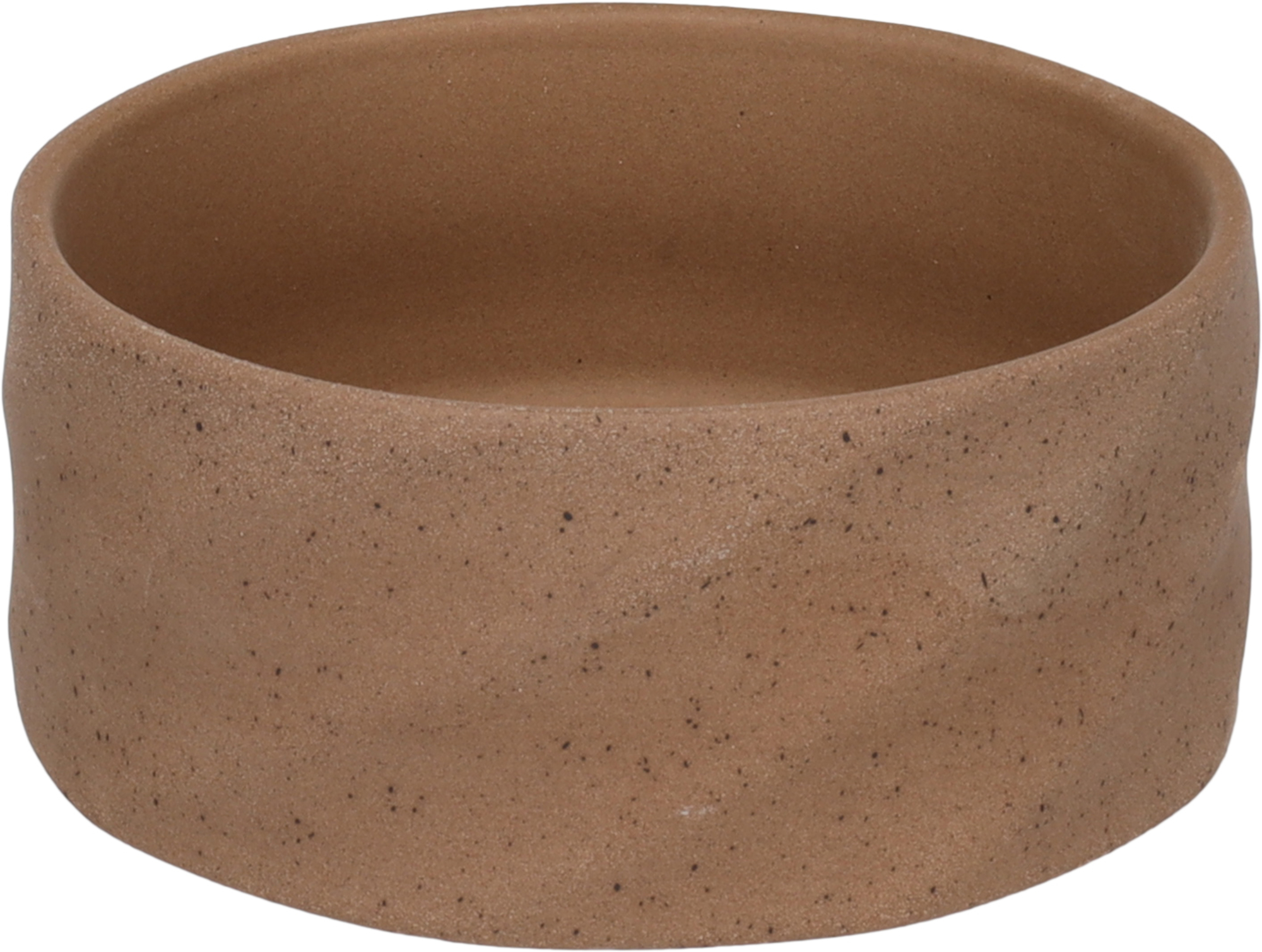 Flamingo Feeding and drinking bowl Hasel Round Dark brown