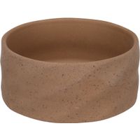 Flamingo Feeding and drinking bowl Hasel Round Dark brown