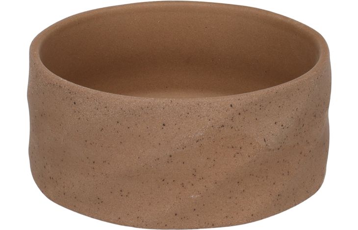 Flamingo Feeding and drinking bowl Hasel Round Dark brown
