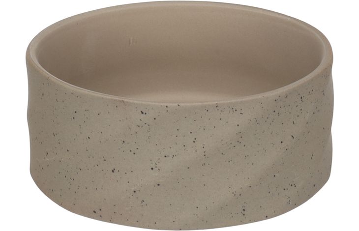 Flamingo Feeding and drinking bowl Hasel Round Grey