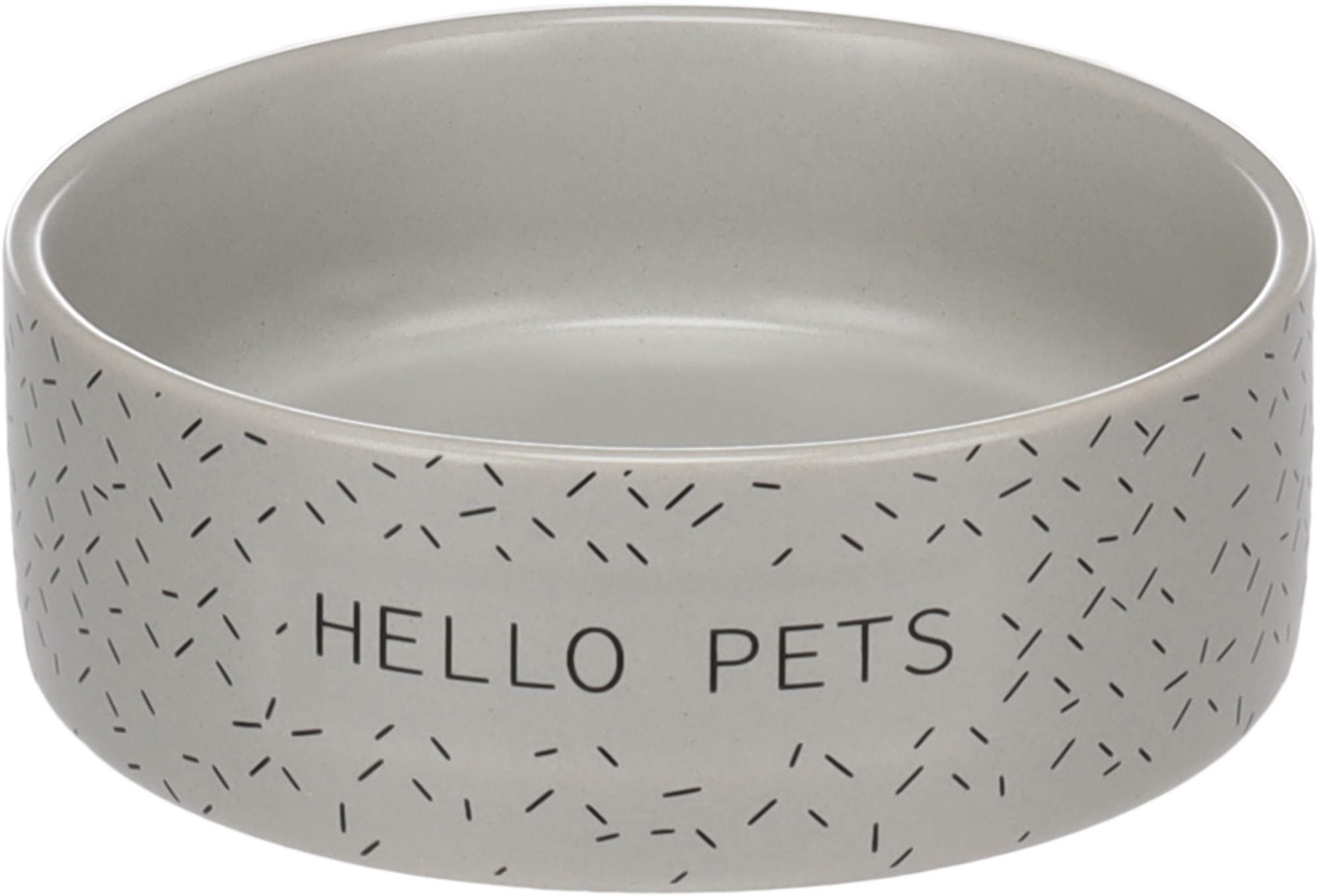 Flamingo Feeding and drinking bowl Lada Round Grey