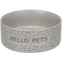 Flamingo Feeding and drinking bowl Lada Round Grey