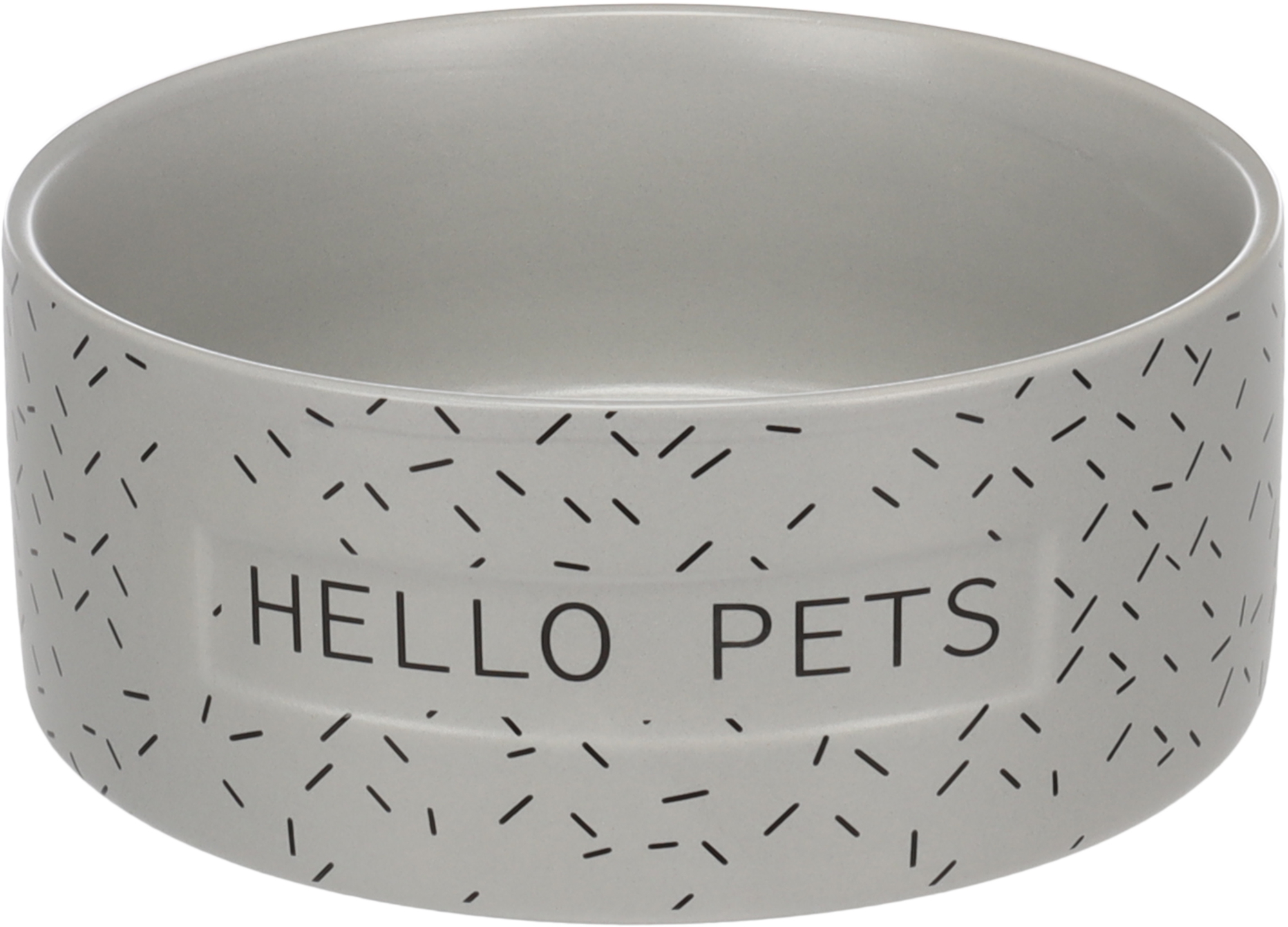 Flamingo Feeding and drinking bowl Lada Round Grey