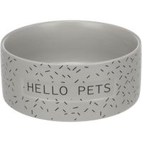 Flamingo Feeding and drinking bowl Lada Round Grey