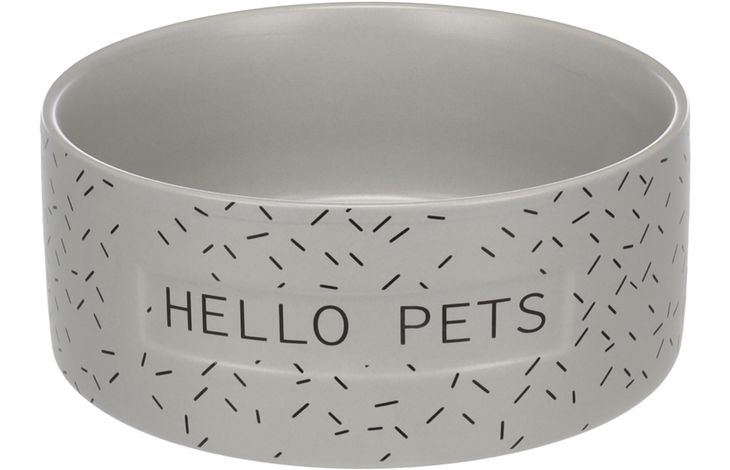 Flamingo Feeding and drinking bowl Lada Round Grey