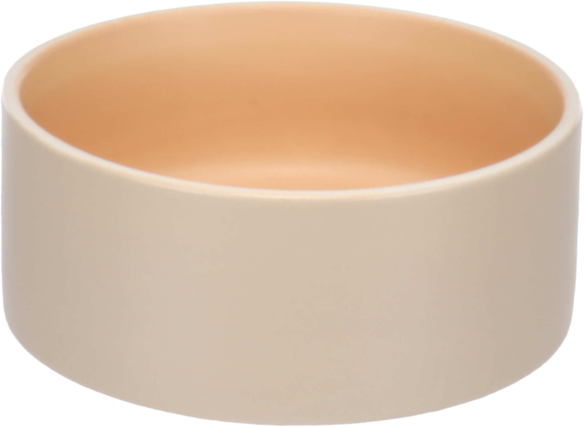 Flamingo Futter- und Trinknapf Anca Rund Beige & Orange