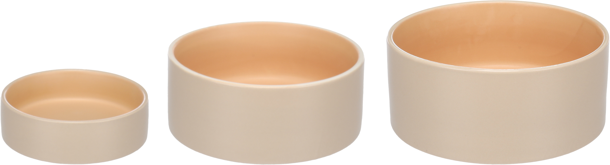 Flamingo Ciotola per cibo e acqua Anca Rotondo Beige & Arancio