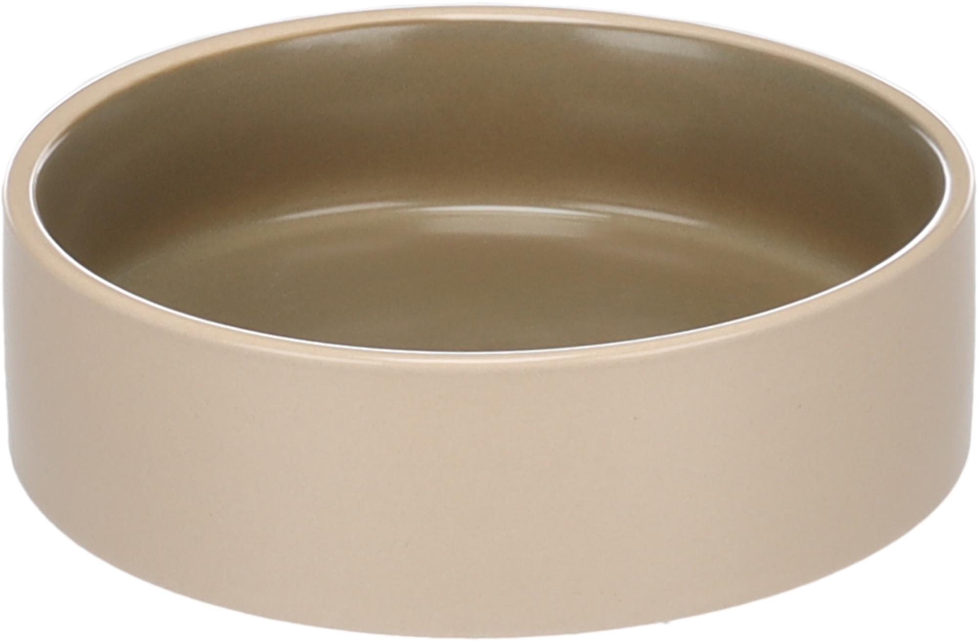 Flamingo Feeding and drinking bowl Anca Round Beige & Green