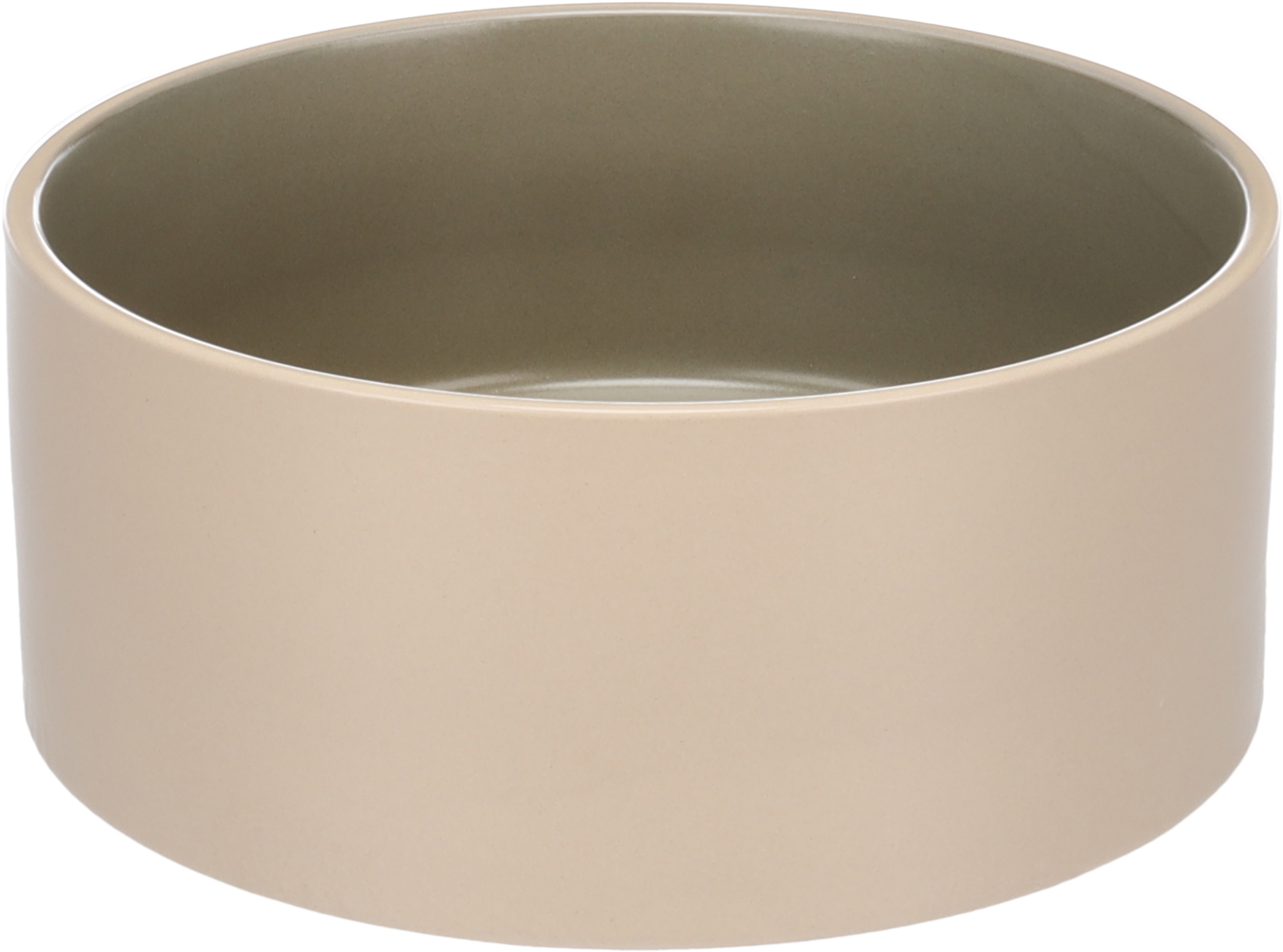 Flamingo Futter- und Trinknapf Anca Rund Beige & Grün