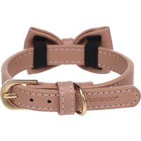 Flamingo Halsband met strik Nela Roze