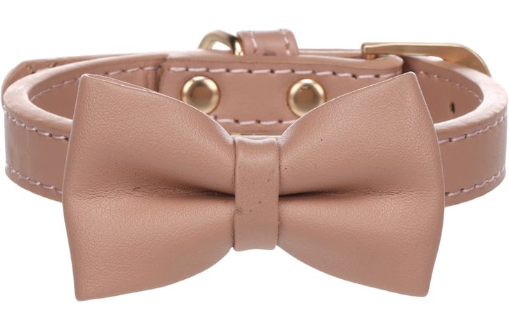 Flamingo Halsband met strik Nela Roze