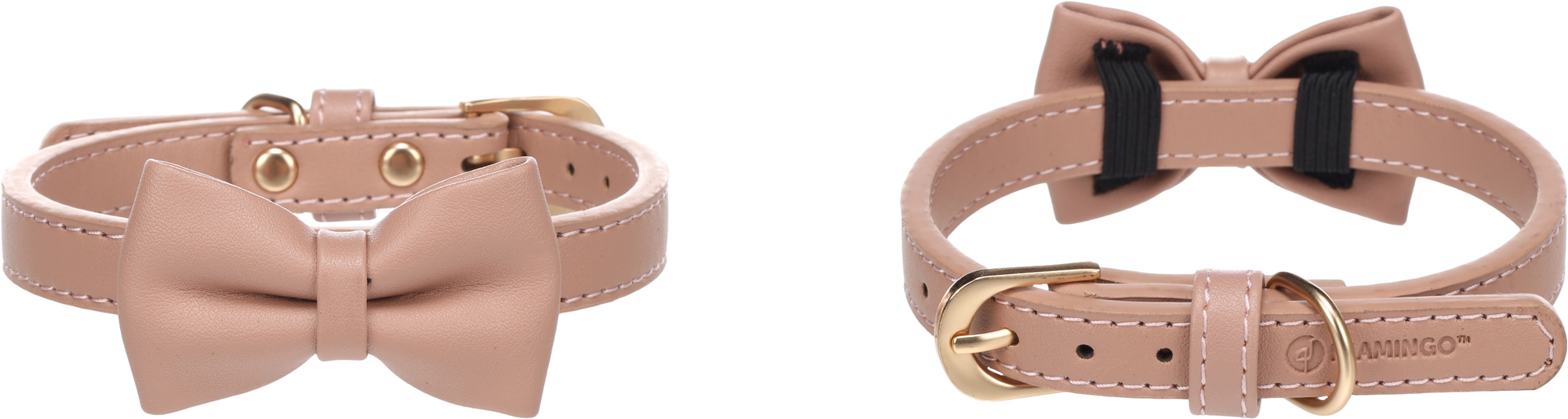 Flamingo Collar with bow tie Nela Pink